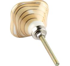 Mustard Square Ceramic Wardrobe Knob Online