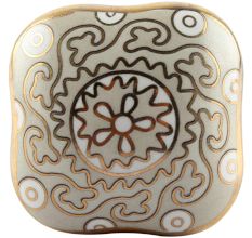 Light Grey Square Ceramic Knob