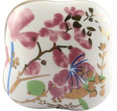 Pink Flower Square Ceramic Wine Stopper