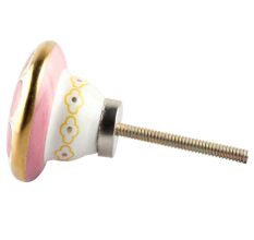 Pink Wheel Flower Ceramic Wardrobe Knob Online
