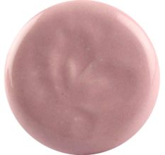 Ceramic Flat Cabinet Knob in Pink Flower