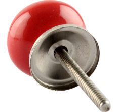 Solid Red Small Ceramic Cabinet Knob Online