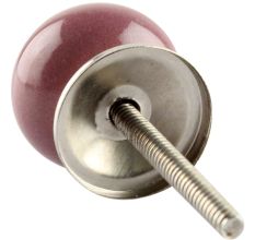 Solid Purple Small Ceramic Drawer Knob