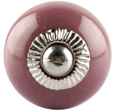 Solid Purple Small Ceramic Drawer Knob