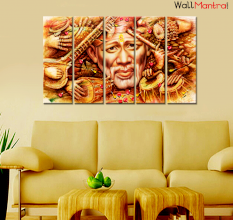 Sai Baba Painting Premium Quality Canvas Wall Hanging