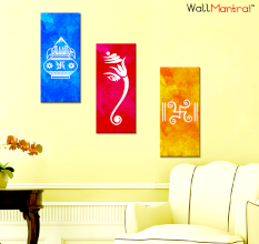 Ganesha  Premium Quality Canvas Wall Hanging