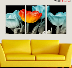 Tulip Flower Wall Painting Premium Quality Canvas Wall Hanging