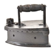 Iron Press With a Wooden Handle