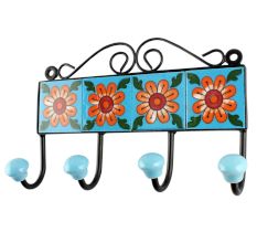 Sunflower Ceramic Tiles Hooks