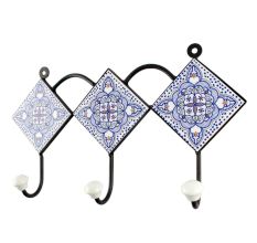 Blue Ceramic Tile Hook  Online