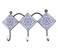 Blue Ceramic Tile Hook  Online