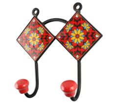 Yellow Sunflower Ceramic Tile Hook Online