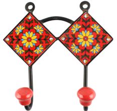 Yellow Sunflower Ceramic Tile Hook Online