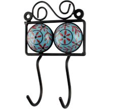 Ceramic Wall Hook in Turquoise