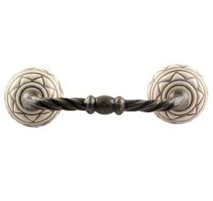 Brown Pattern Etched Ceramic Cut Bridge Handle