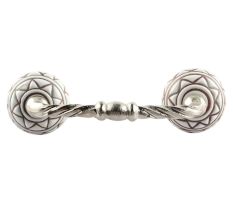 White Pattern Etched Ceramic Cut Bridge Handle Online
