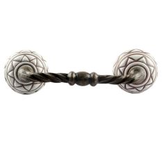 White Pattern Etched Ceramic Cut Bridge Handle Online