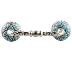 Turquoise Etched Ceramic Cut Bridge Handle Online
