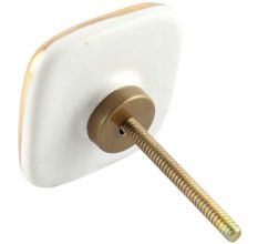 Pink and Gold Flamingo Square Ceramic Dresser Knob