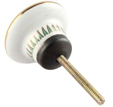 Green Butterfly Swarm Ceramic Cabinet Knob