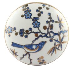 Slate Blue Bird Ceramic Floral Wine Stopper Online