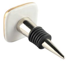 Square Ceramic Wine Stopper in Multicolor