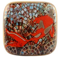 Square Ceramic Wine Stopper in Multicolor