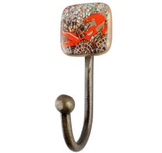 Gold Fish Ceramic Iron Wall Hook Online