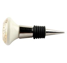 Golden Flower Ceramic Wine Stopper Online