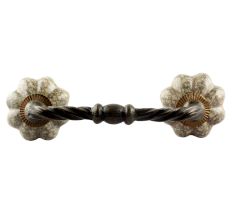 Cream Crackle Ceramic Cut Bridge Handle Online