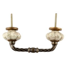 Cream Crackle Ceramic Cut Bridge Handle Online