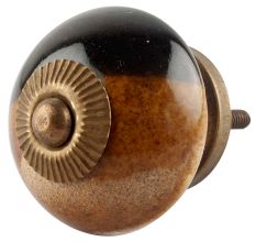 Brown And Black Ceramic Cabinet Knob Online