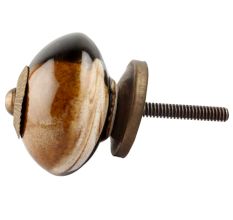 Brown And Black Ceramic Cabinet Knob Online