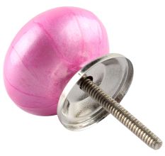 Solid Dark Neon Pink Ceramic Drawer Knob