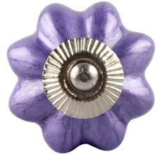 Neon Purple Ceramic Melon Dresser Knob Online