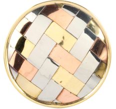Silver Round Metal And Wood Cabinet Knobs Online