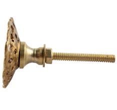 Golden Flower Brass Knob in Umbrella Shape