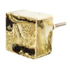 Square Resin And Wooden Drawer Knob Online