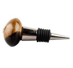 Brown And Black Ceramic Wine Stopper Online