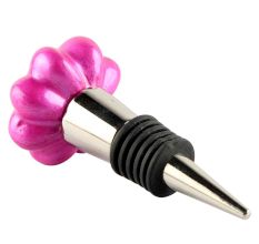 Solid Neon Pink Melon Ceramic Wine Stopper
