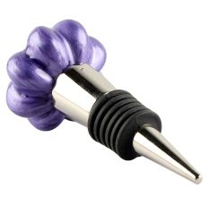 Neon Purple Melon Ceramic Wine Stopper