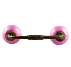 Solid Dark Neon Pink Ceramic Bridge Handle