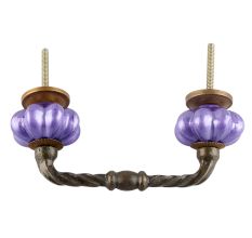 Neon Purple Ceramic Melon Cut Bridge Handle Online