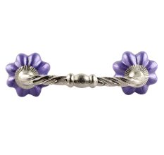 Neon Purple Ceramic Melon Cut Bridge Handle Online