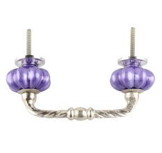 Neon Purple Ceramic Melon Cut Bridge Handle Online