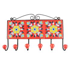 Sunflower Ceramic Tile Wall Hook Online