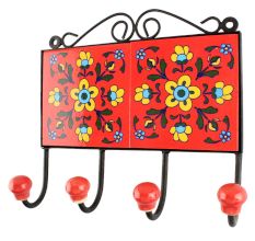 Yellow Tiny flower Ceramic Tile Hook