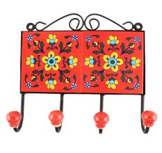 Yellow Tiny flower Ceramic Tile Hook