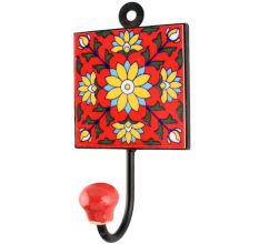Sunflower Ceramic Tile Hook