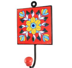 Yelow Sunflower Ceramic Tile Wall Hook Online